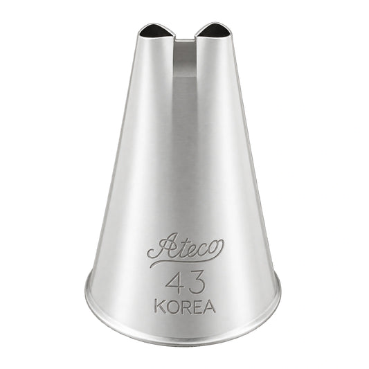 2 Hole No 43 Piping Tip - Ateco