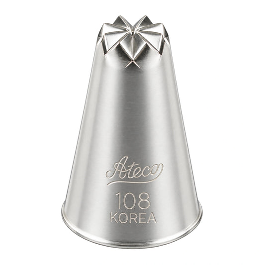 Drop Flower Tube No 108 Medium Piping Tip - Ateco