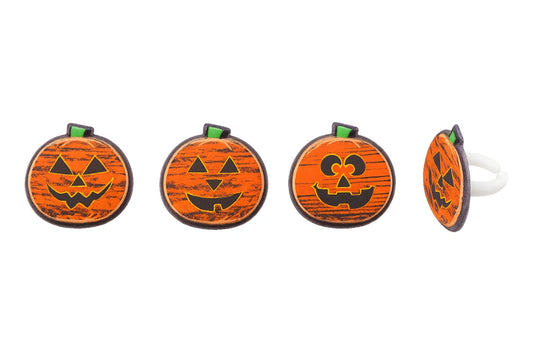 Chalk-O-Lantern Pumpkins Cupcake Rings - DecoPac