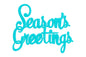 Turquoise Holiday Messages Layon - Bakery Crafts