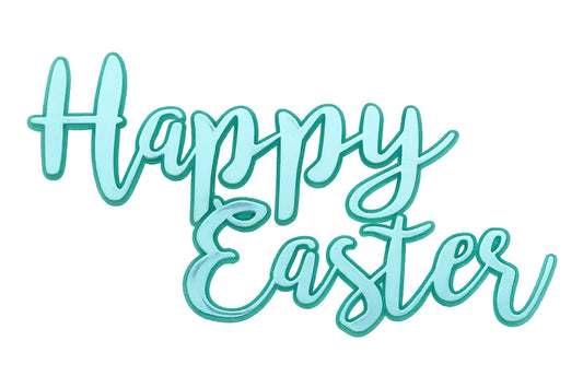 Turquoise Happy Easter Gemstone Layon - Bakery Crafts