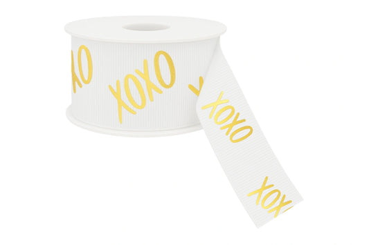 Xoxo Ribbon - Sold Per Meter 25mm - My Dream Cake