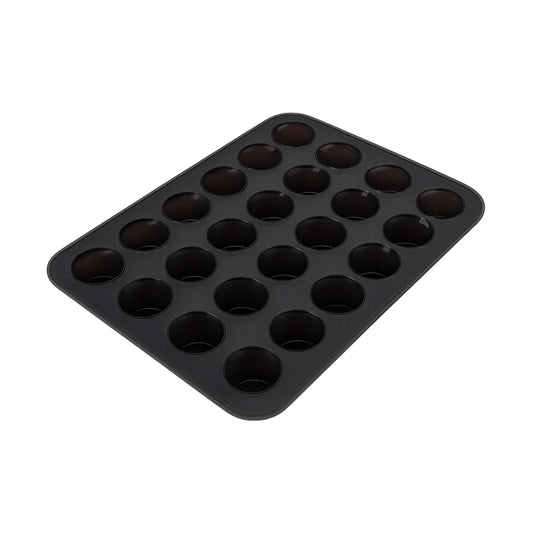 Daily Bake Silicone 24 Cup Mini Muffin Pan - Charcoal - D.Line