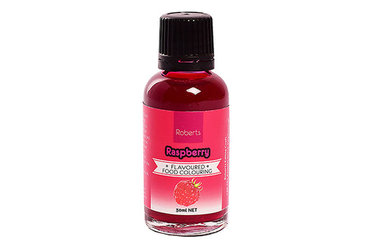 Raspberry Flavoured Food Colouring 30ml - Roberts Edible Craft