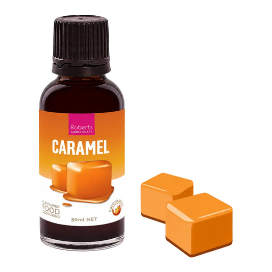 Caramel Flavoured Food Colouring 30ml - Roberts Edible Craft