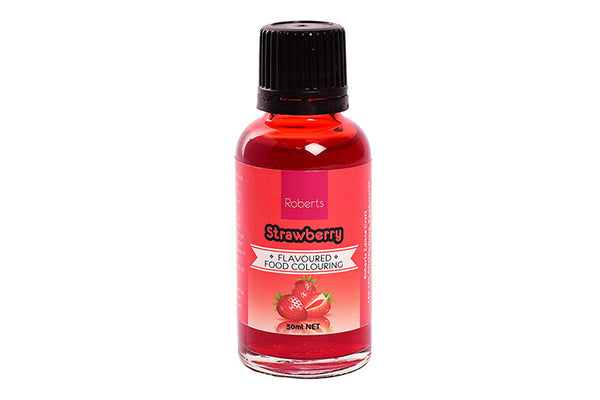 Strawberry Flavoured Food Colouring 30ml - Roberts Edible Craft