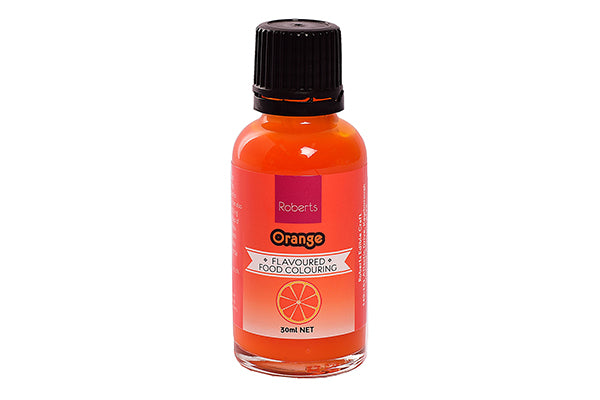 Orange Flavoured Food Colouring 30ml - Roberts Edible Craft