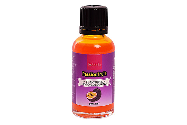 Passionfruit Flavoured Food Colouring 30ml - Roberts Edible Craft