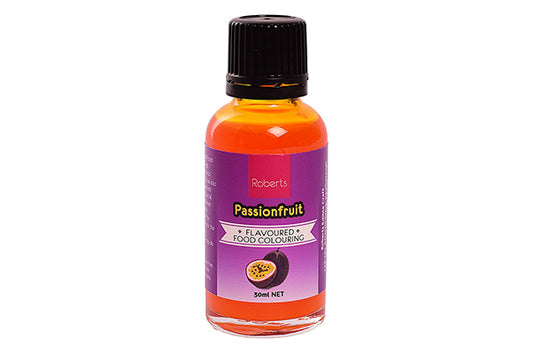 Passionfruit Flavoured Food Colouring 30ml - Roberts Edible Craft
