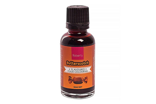 Butterscotch Flavoured Food Colouring 30ml - Roberts Edible Craft