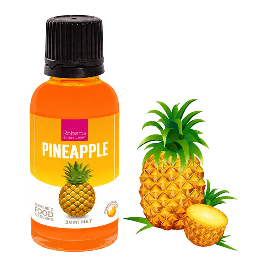 Pineapple Flavoured Food Colouring 30ml - Roberts Edible Craft