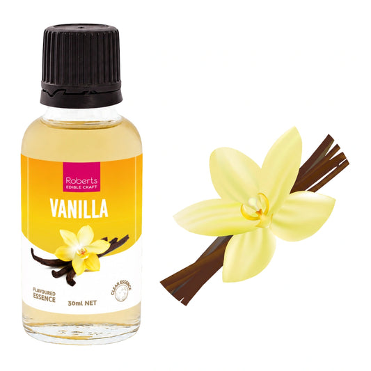 Vanilla Flavoured Essence 30ml - Roberts Edible Craft