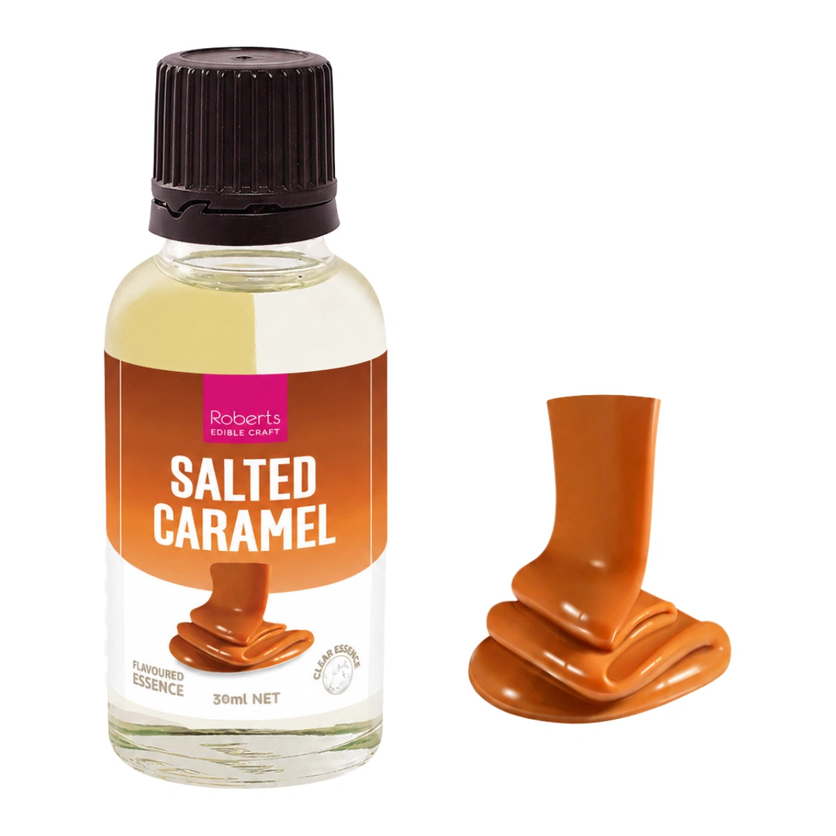 Caramel Salted Flavoured Essence 30ml - Roberts Edible Craft