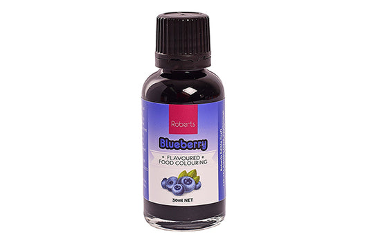 Blueberry Flavoured Food Colouring 30ml - Roberts Edible Craft