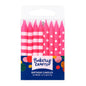 Pink Stripes and Dots Specialty Candles - Bakery Crafts