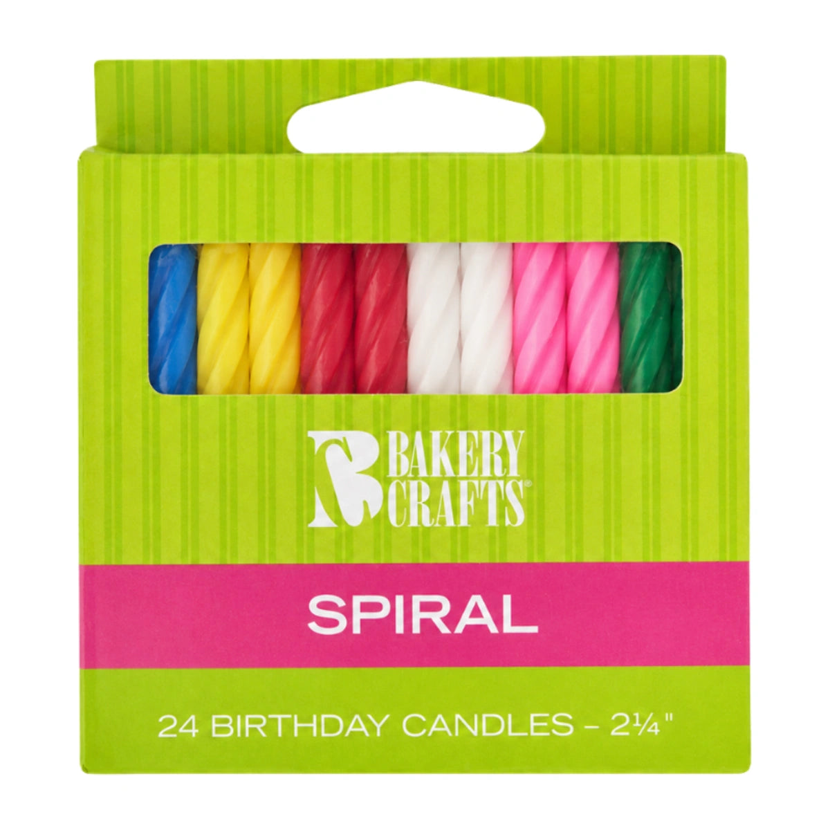 Assorted Colours Smooth and Spiral Candles - Bakery Crafts
