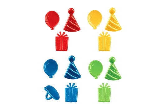Happy Birthday Icons Cupcake Rings - Bakery Crafts