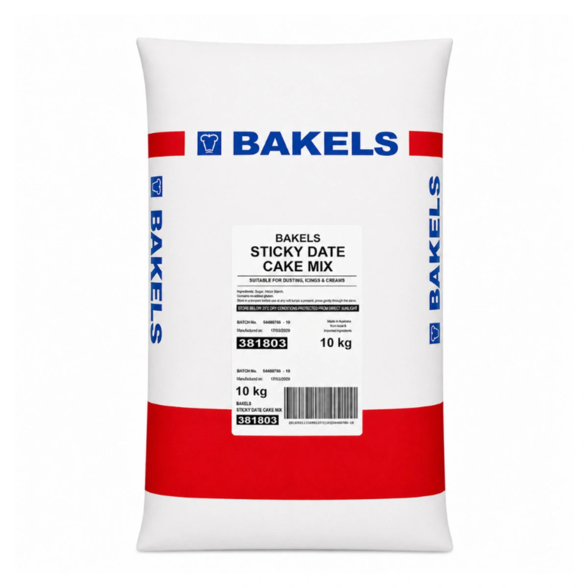 Sticky Date Cake Mix 10kg - Bakels