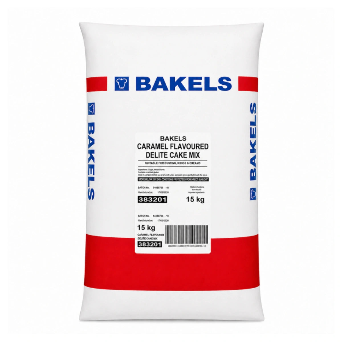 Caramel Flavoured Delite Cake Mix 15kg - Bakels