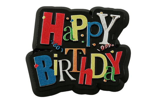 Birthday Shimmer Cupcake Rings - Bakery Crafts