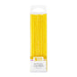 Yellow Slim Glitter Specialty Candles - Bakery Crafts