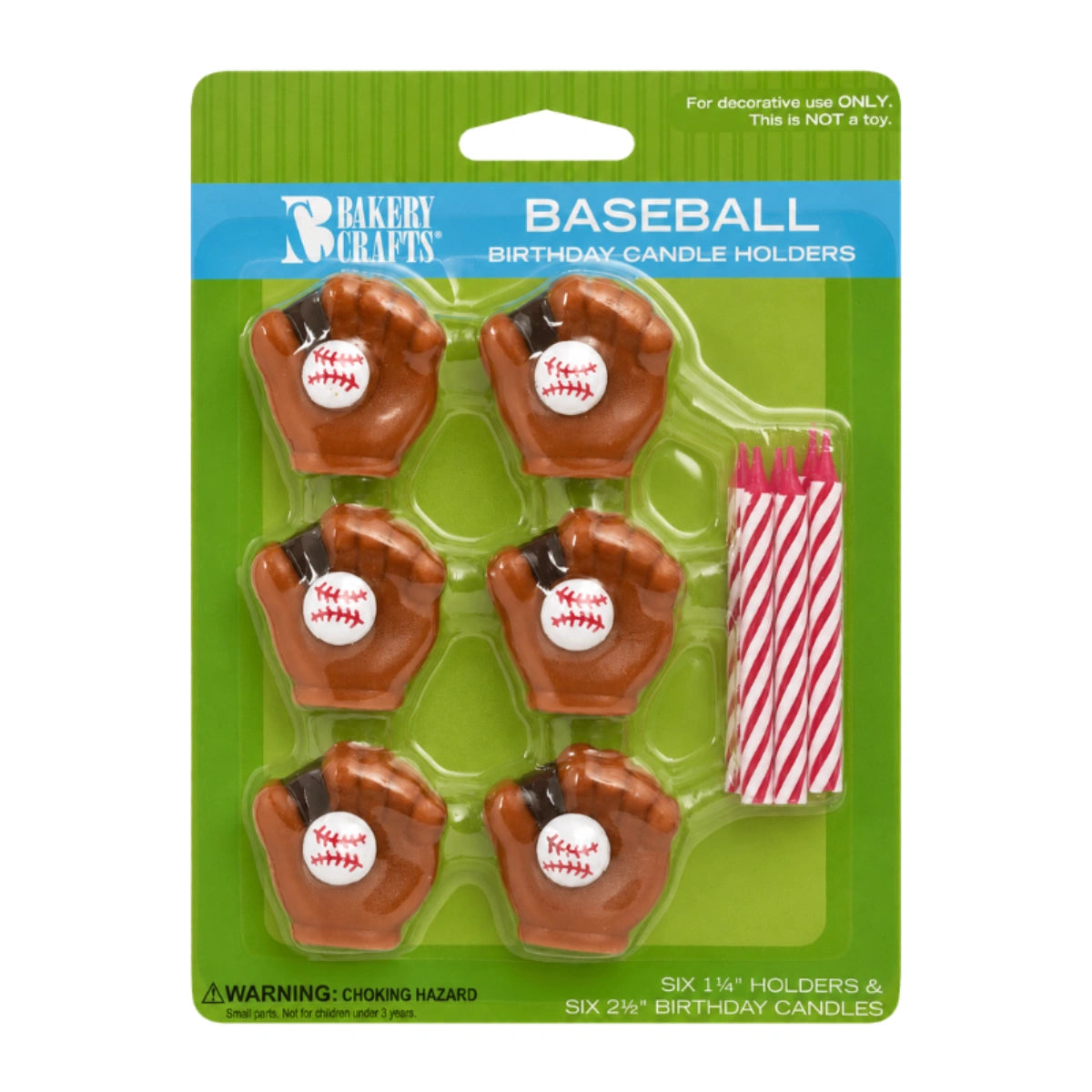 Baseball Candle Holder - Bakery Crafts