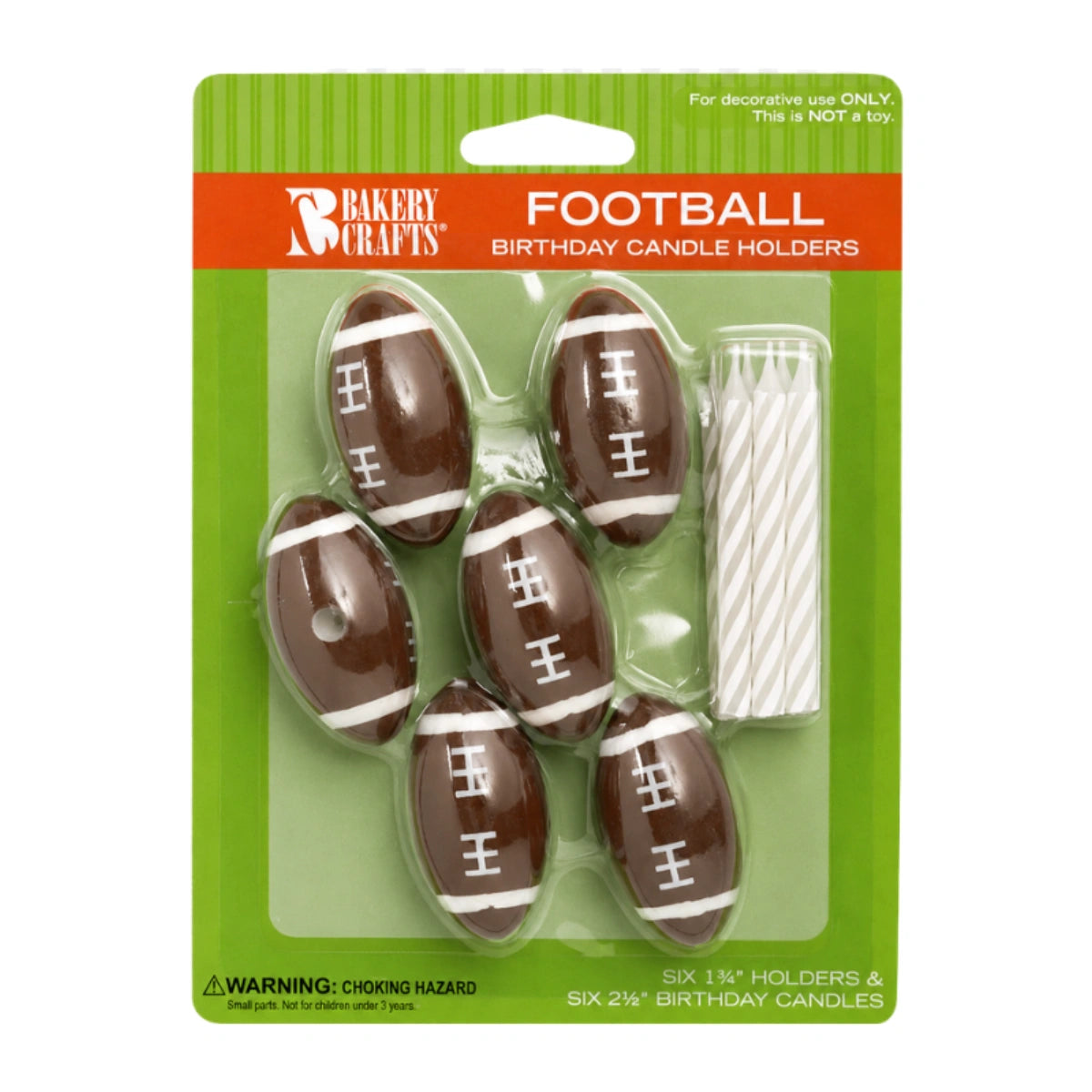Football Candle Holder - Bakery Crafts
