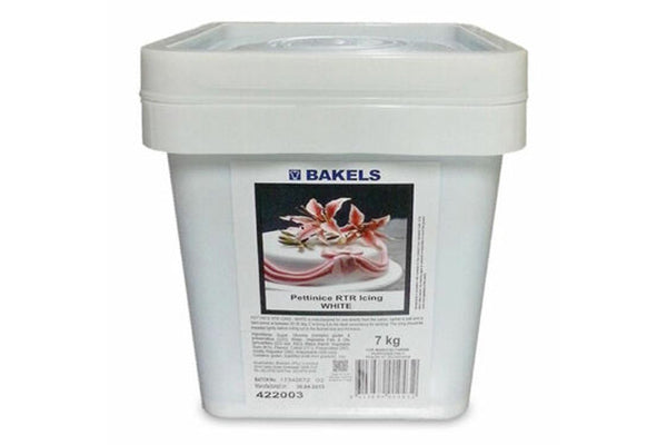 White Fondant Pettinice RTR Icing Mb7kg - Bakels