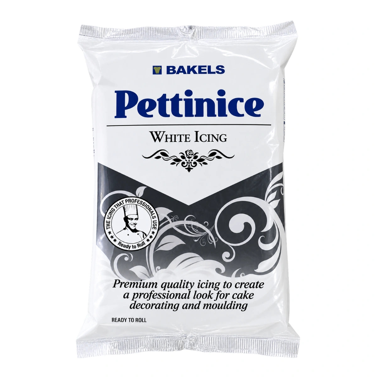 White Fondant Sachet Pettinice RTR Icing 750g - Bakels