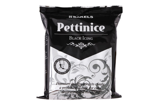 750g Fondant Pettinice RTR Icing Bakels - Black