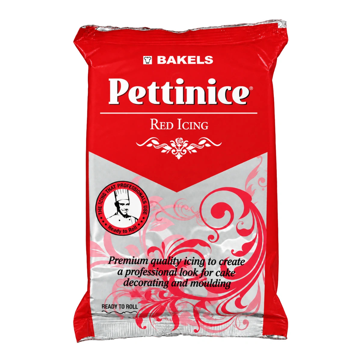 Red Fondant Pettinice RTR Icing 750g - Bakels