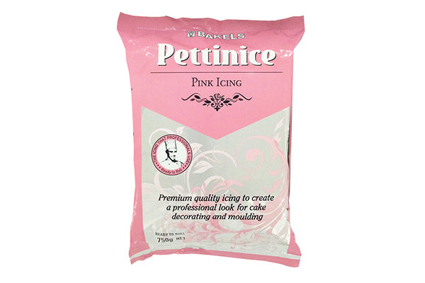 750g Fondant Pettinice RTR Icing Bakels - Pink