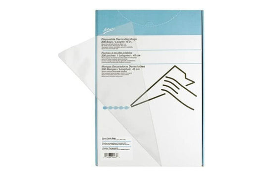 Clear Disposable Piping Bags 12 Inch (100 Pack) - Ateco