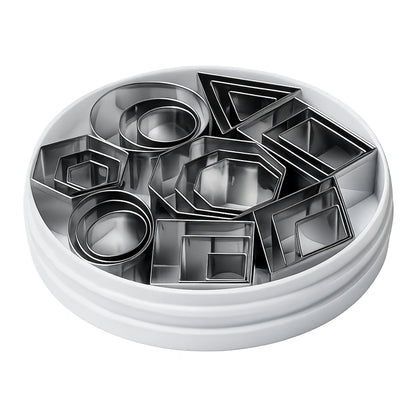 Plain Edge Geometric Shapes Cutters (24 Pack) - Ateco