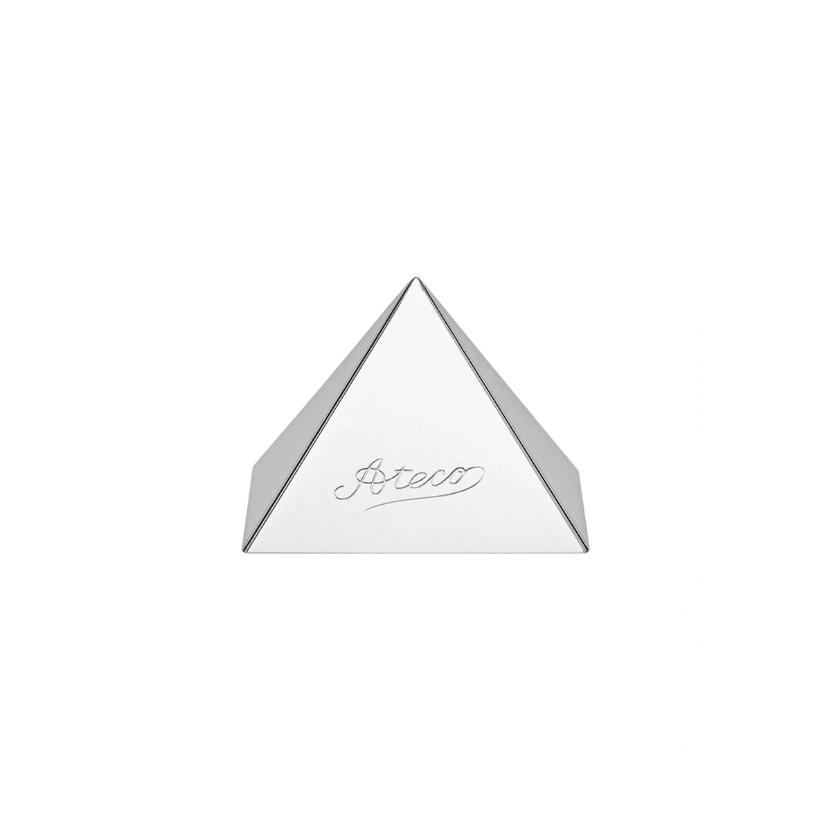 2.25 Base x 1.5 High Pyramid Dessert Mould Stainless Steel - Ateco