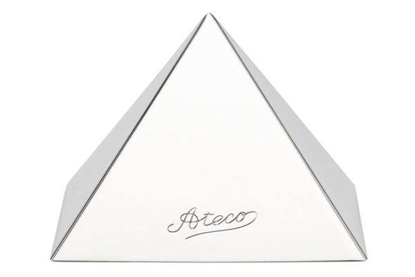 3.5 Base x 3 High Pyramid Dessert Mould Stainless Steel - Ateco