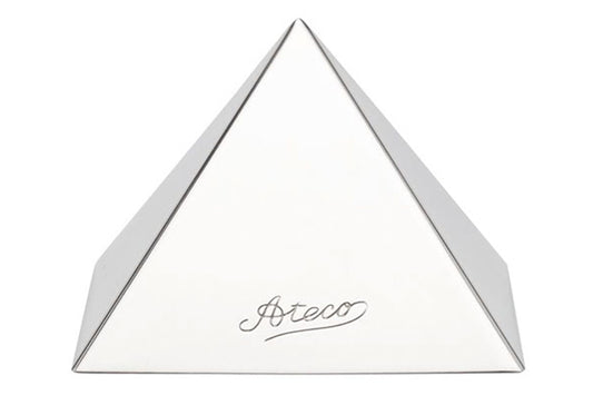 3.5 Base x 3 High Pyramid Dessert Mould Stainless Steel - Ateco