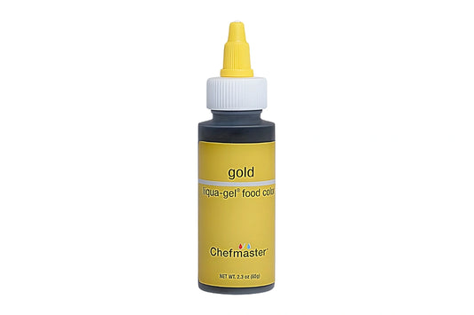 Gold Liqua-Gel Food Colouring 2.3oz / 65g - Chefmaster