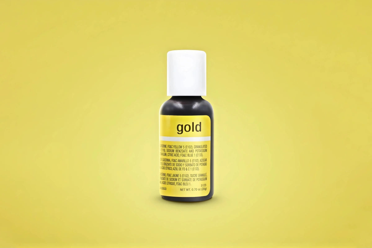 Gold Liqua-Gel Food Colouring 0.7oz / 20g - Chefmaster