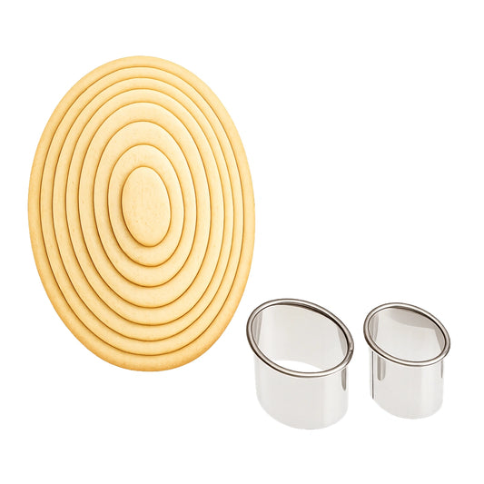 Plain Oval Cutter Set (9 Pack) - Ateco