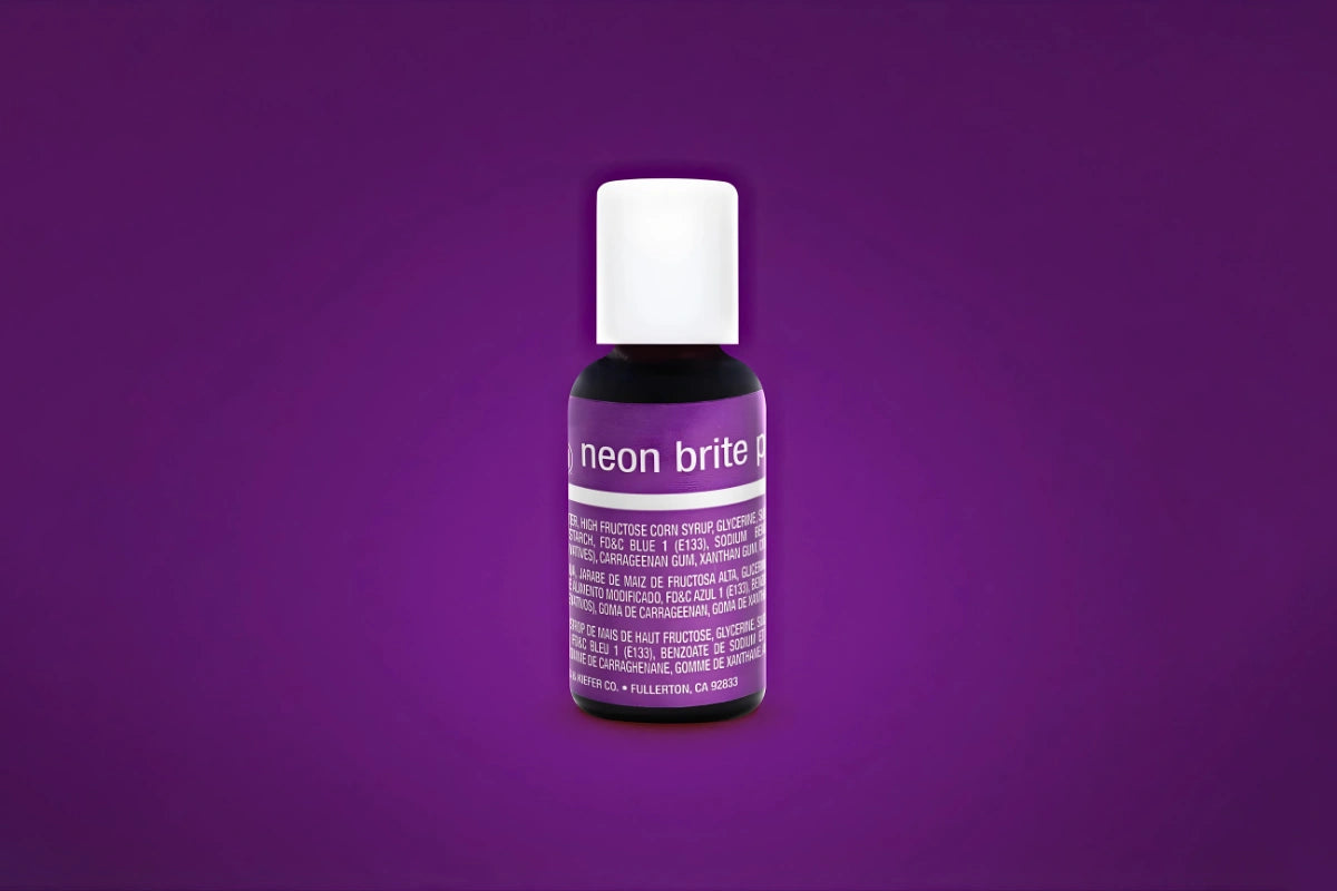 Purple Neon Brite Liqua-Gel Food Colouring 0.7oz / 20g - Chefmaster