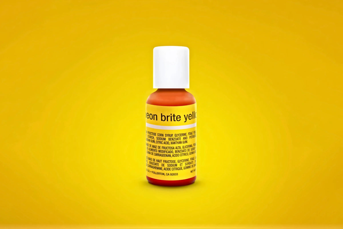 Yellow Neon Brite Liqua-Gel Food Colouring 0.7oz / 20g - Chefmaster
