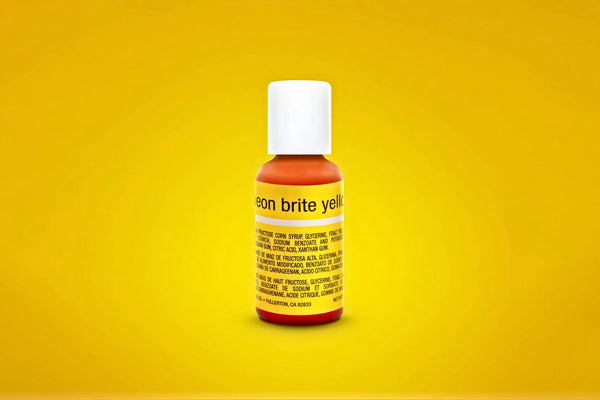 Yellow Neon Brite Liqua-Gel Food Colouring 0.7oz / 20g - Chefmaster