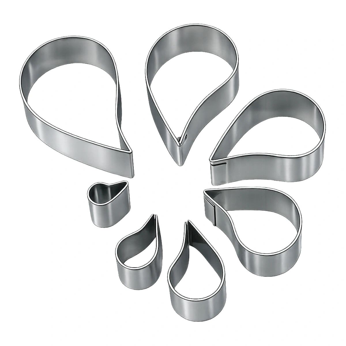 Plain Coma Cutter Set (7 Pack) - Ateco