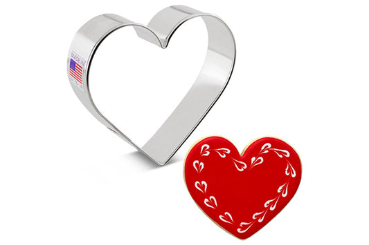 Heart Cookie Cutter 3.375 Inch - Ann Clark