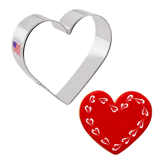 Heart Cookie Cutter 3.375 Inch - Ann Clark