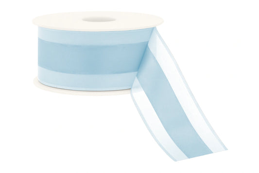Blue Baby Organdina Satin Stripes 38mm - My Dream Cake