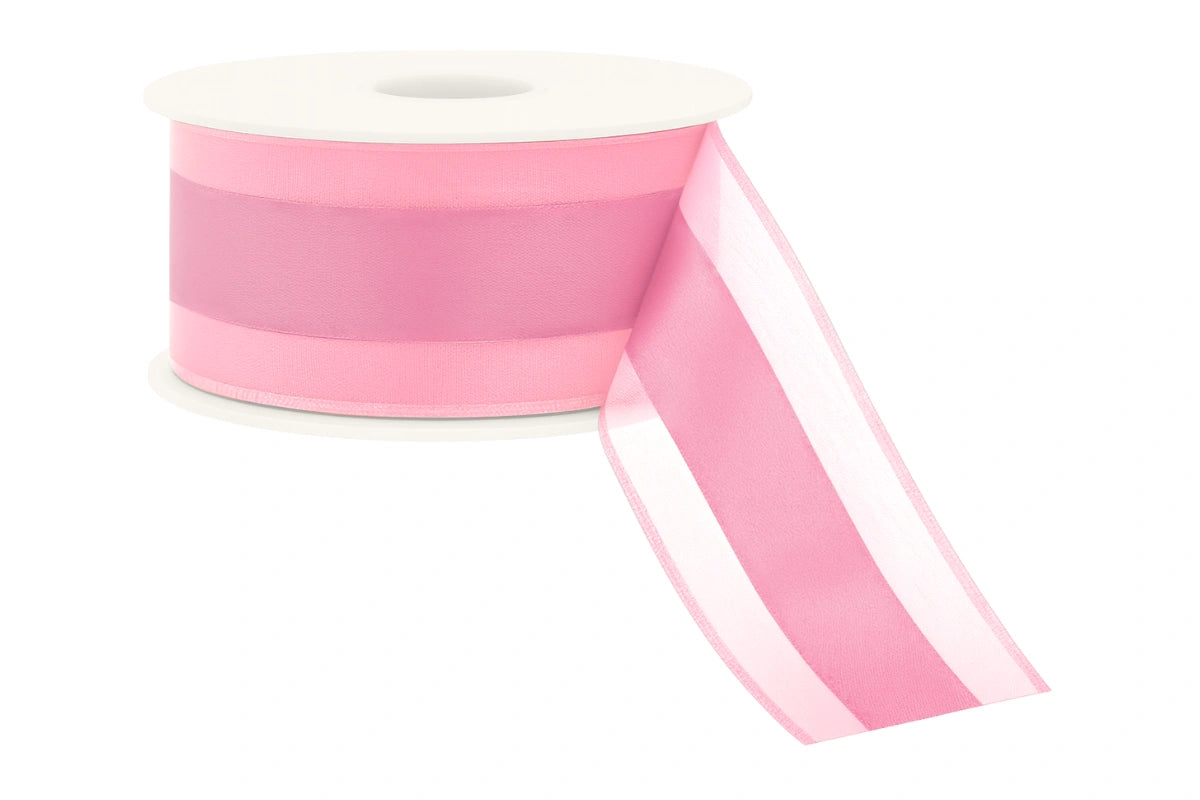 Pink Baby Organdina Satin Stripes 38mm - My Dream Cake