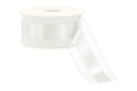 White Organdina Satin Stripes 38mm - My Dream Cake