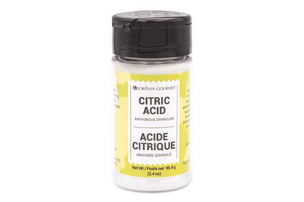 Gluten-Free Citric Acid - Anhydrous Granular 3.4oz - Lorann